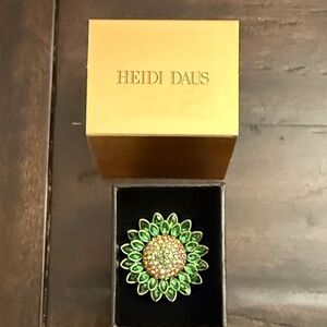 Heidi Daus Emerald Sunflower Ring